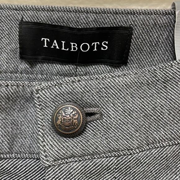 Talbots Black White Lexington Pant Size 6 Skinny Leg Stretchy Classic Preppy NWT - Picture 5 of 14